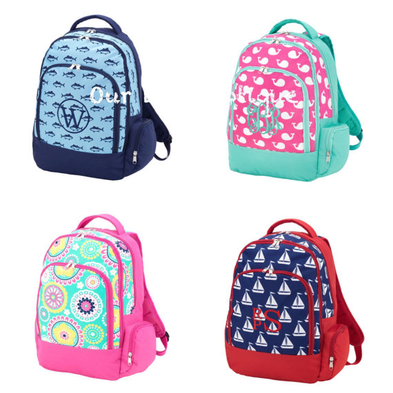 personalized backpack, kids backpack, monogram, monogrammed backpack
