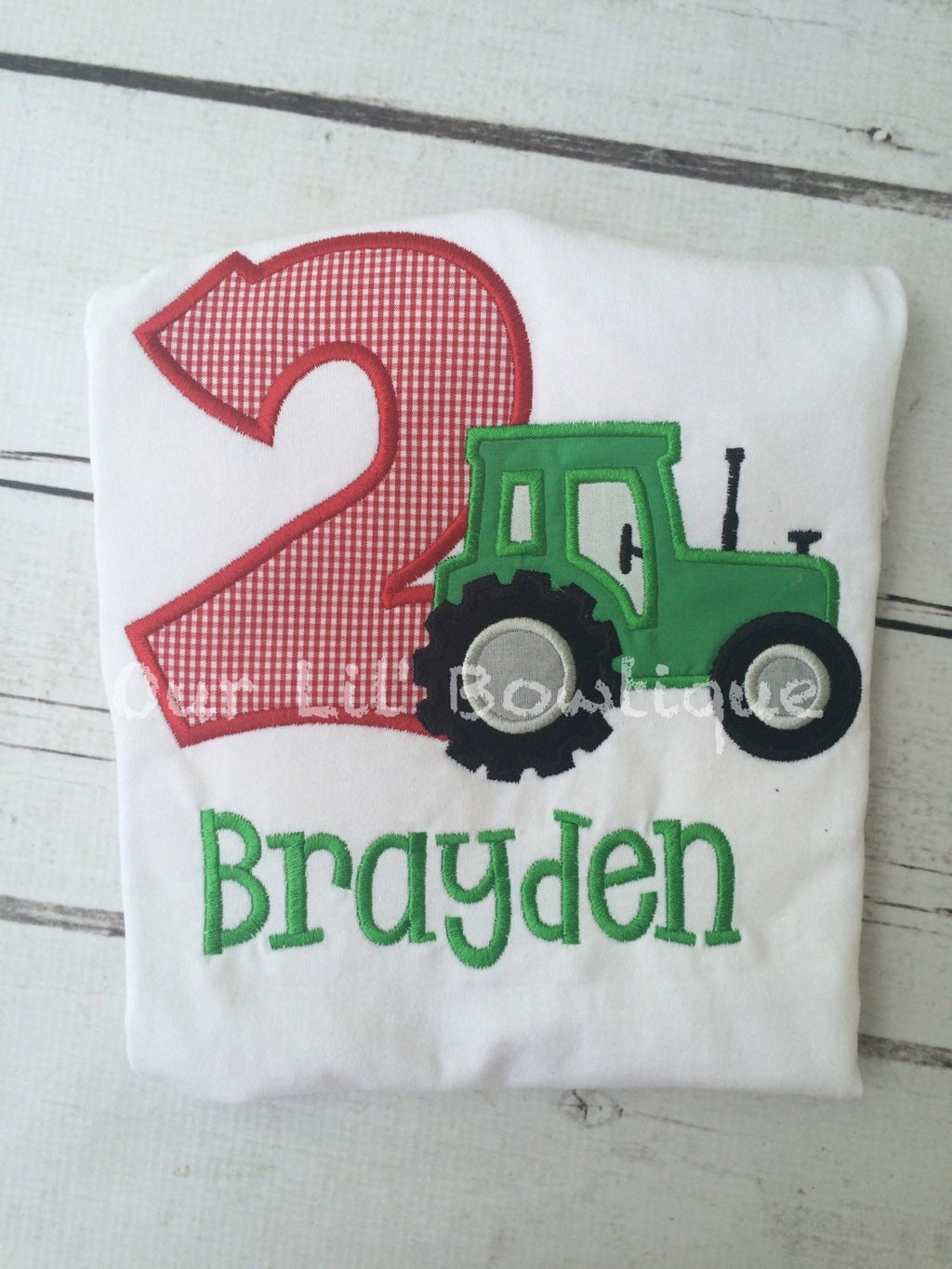 Tractor Birthday Shirt: Personalized Farm Party Tee