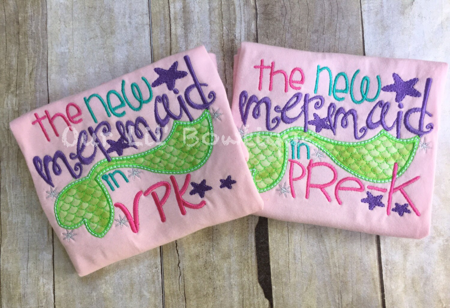 New Mermaid in Pre-K - School Shirt - Preschool Shirt - VPK Shirt - School Supplies - Kindergarten Shirt - Girl Back to School - Mermaid Shi