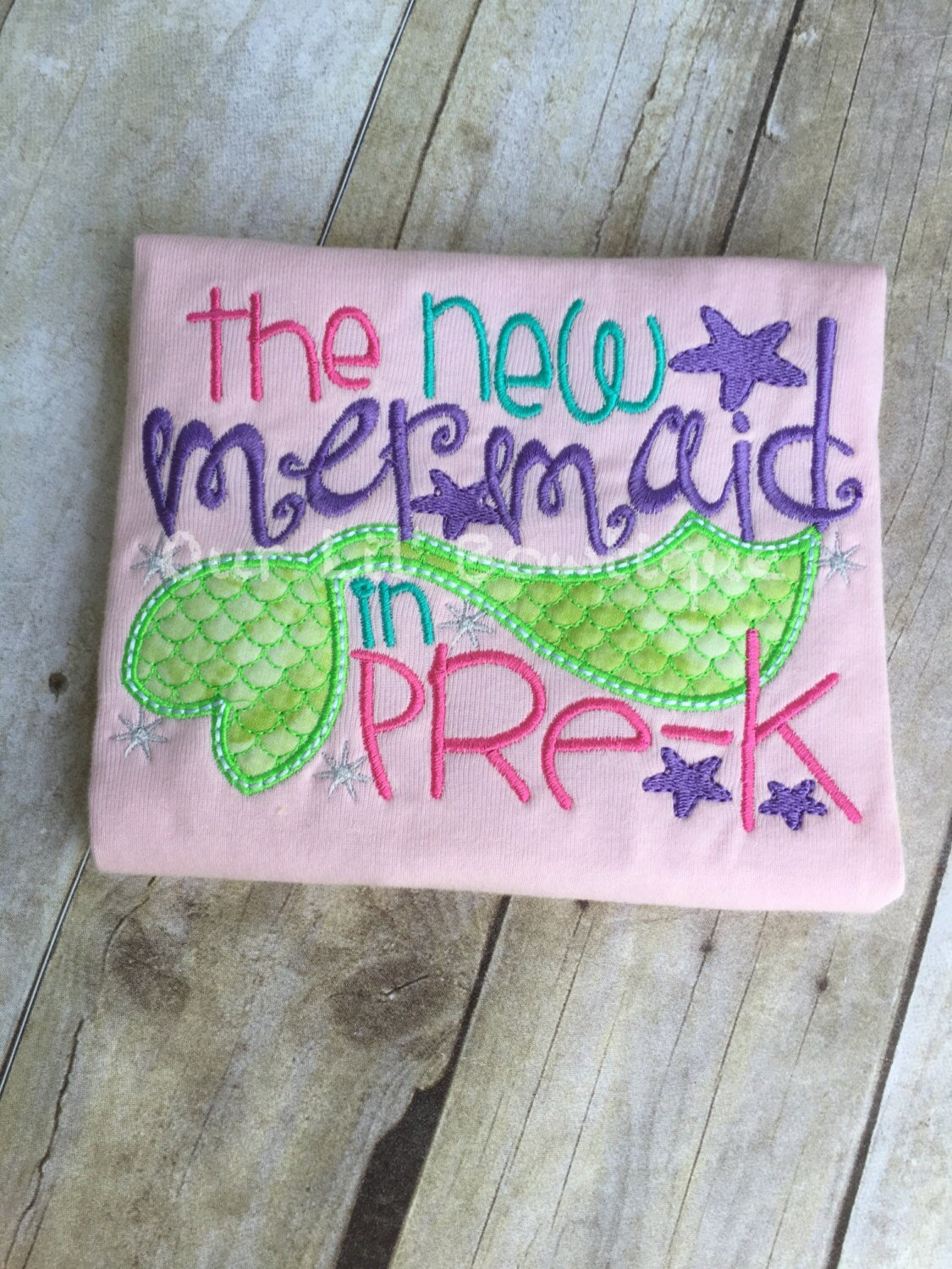 New Mermaid in Pre-K - School Shirt - Preschool Shirt - VPK Shirt - School Supplies - Kindergarten Shirt - Girl Back to School - Mermaid Shi