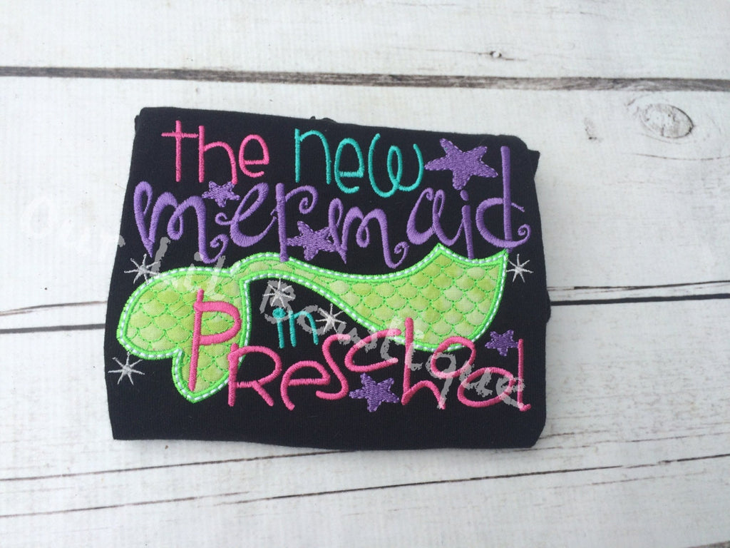 New Mermaid in Pre-K - School Shirt - Preschool Shirt - VPK Shirt - School Supplies - Kindergarten Shirt - Girl Back to School - Mermaid Shi