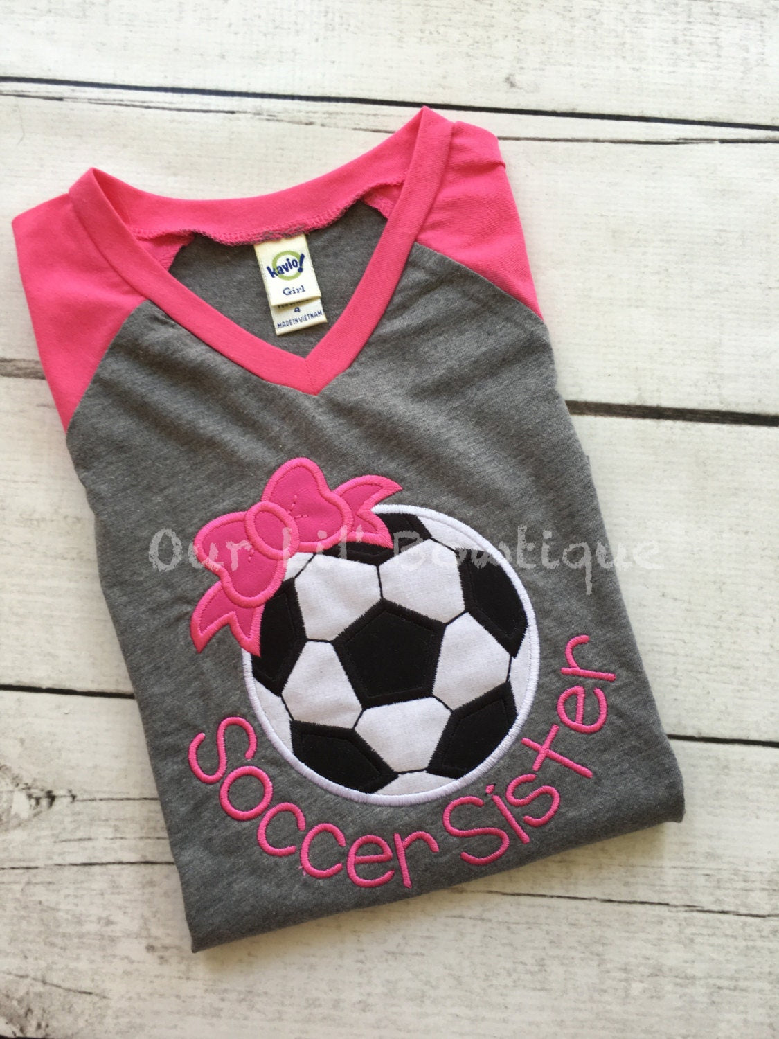 Soccer Sister Raglan Shirt: Personalized Toddler Tee