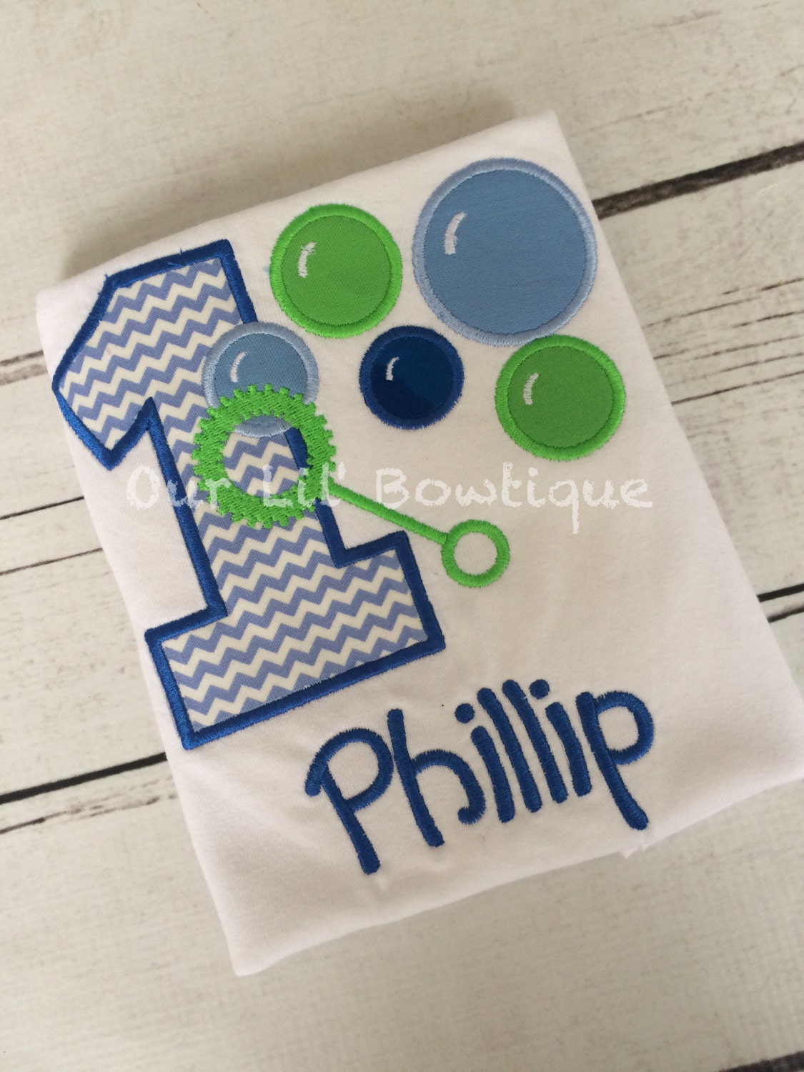 Bubble Birthday Shirt: Personalized Boy Birthday Outfit