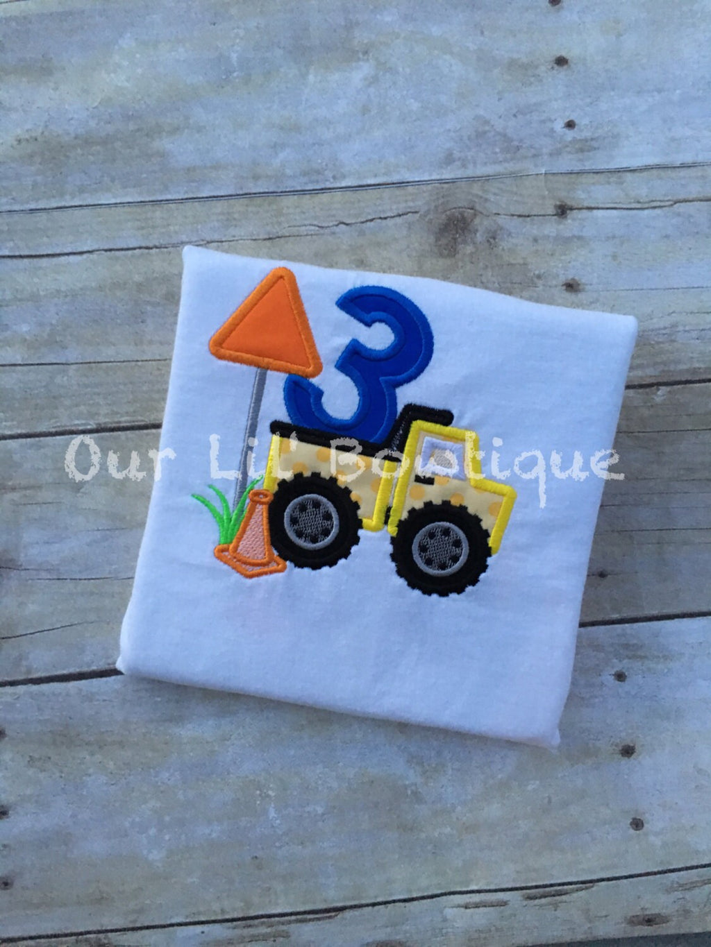 Personalized Dump Truck Birthday Shirt: Construction Party Tee