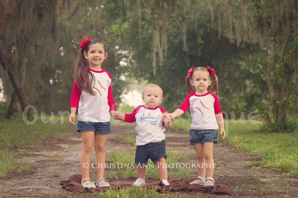 Rookie Year Baseball Birthday Shirt - Personalized Raglan