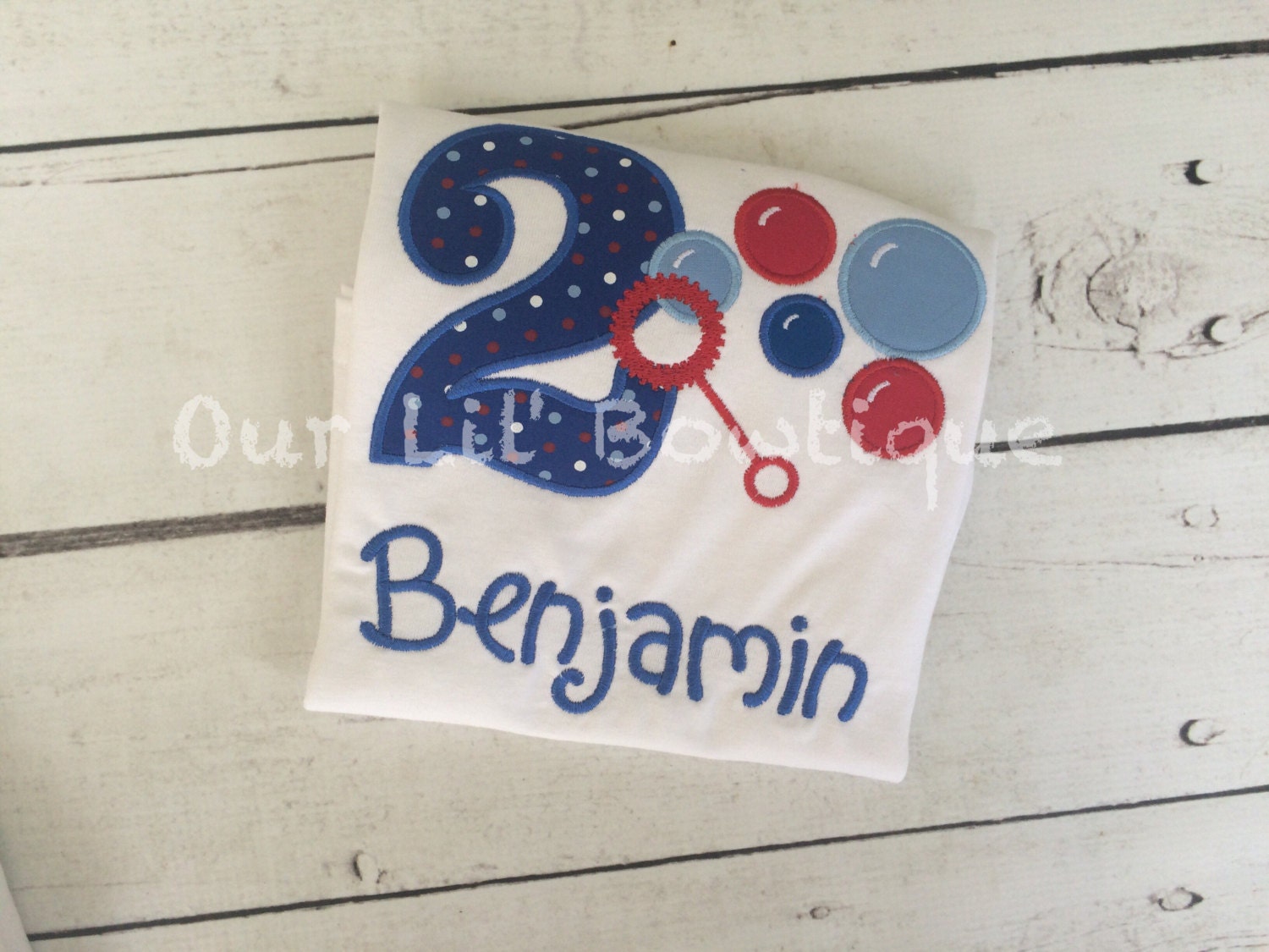 Bubble Birthday Shirt: Personalized Boy Birthday Outfit