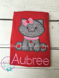 Personalized Valentine's Day Cat Applique Shirt
