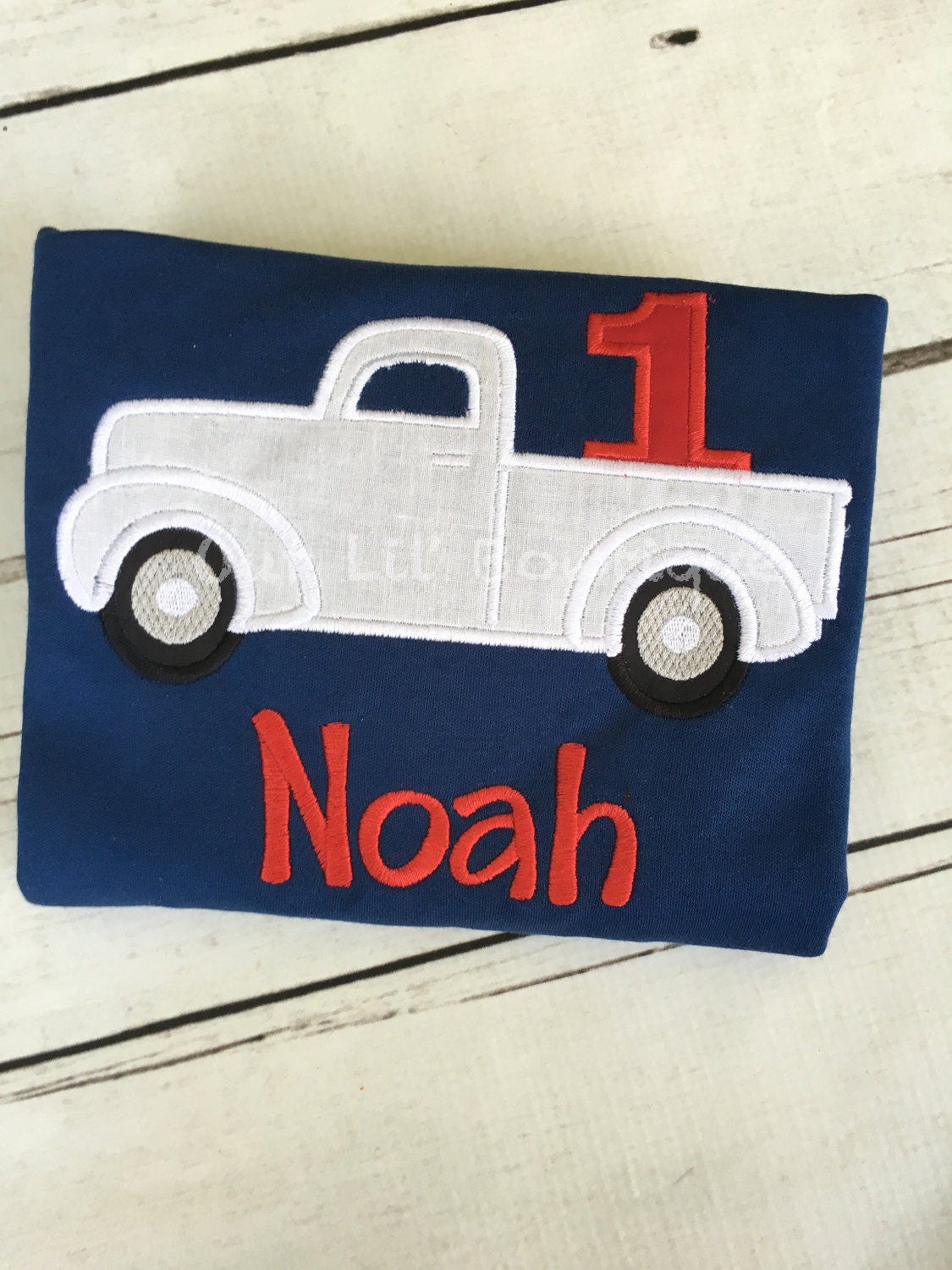 Truck Birthday Shirt: Boys First Birthday Party Outfit