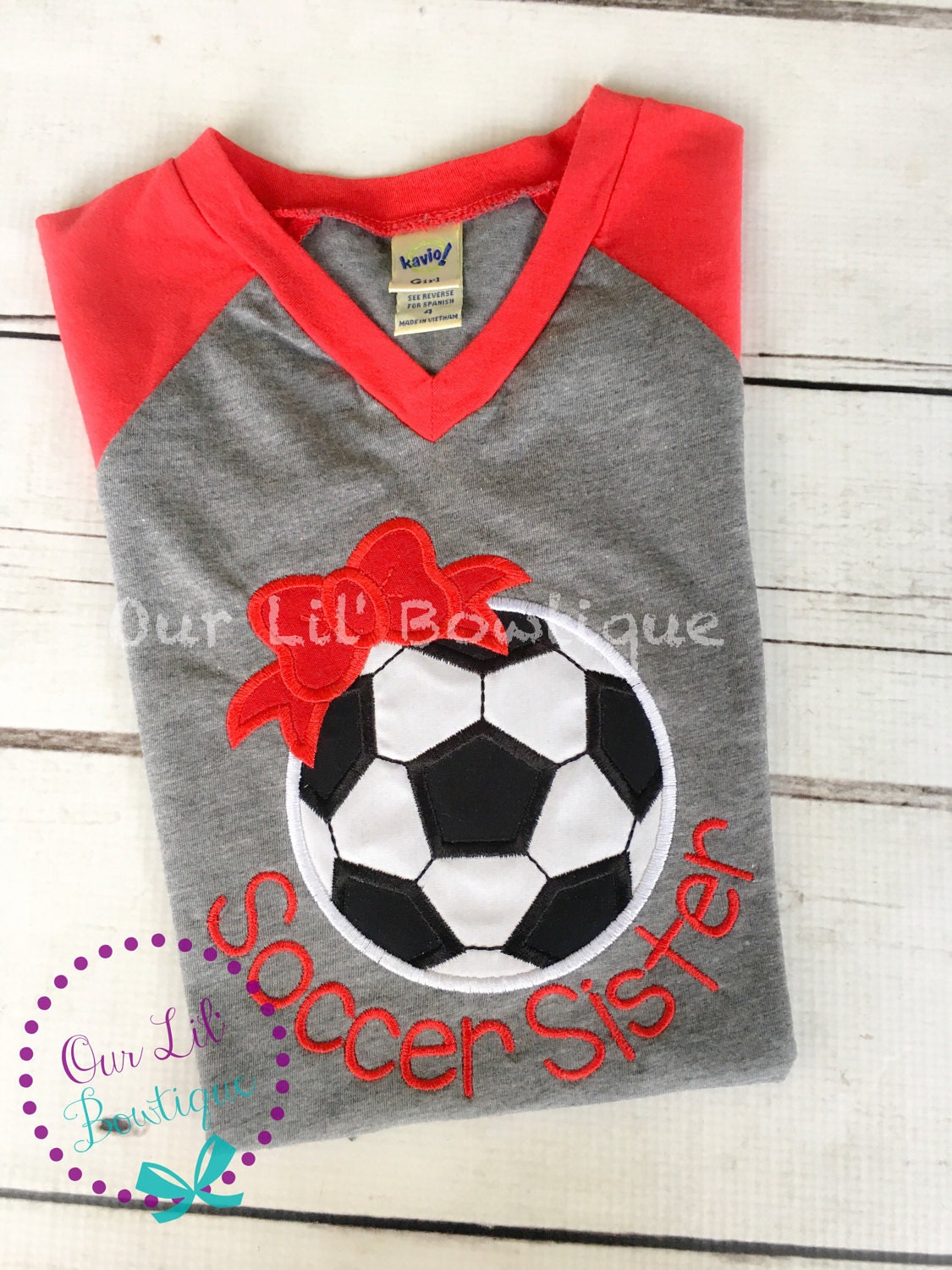 Soccer Sister Raglan Shirt: Personalized Toddler Tee