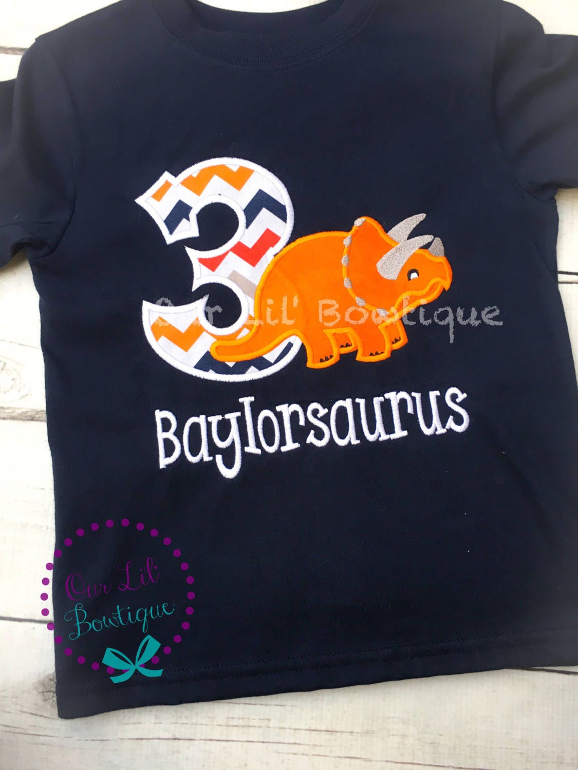 Personalized Dinosaur Birthday Shirt: Custom Age & Name