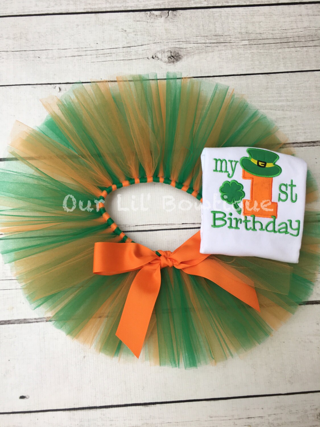 Shamrock 2nd Birthday Shirt: St Patricks Day Applique Bodysuit