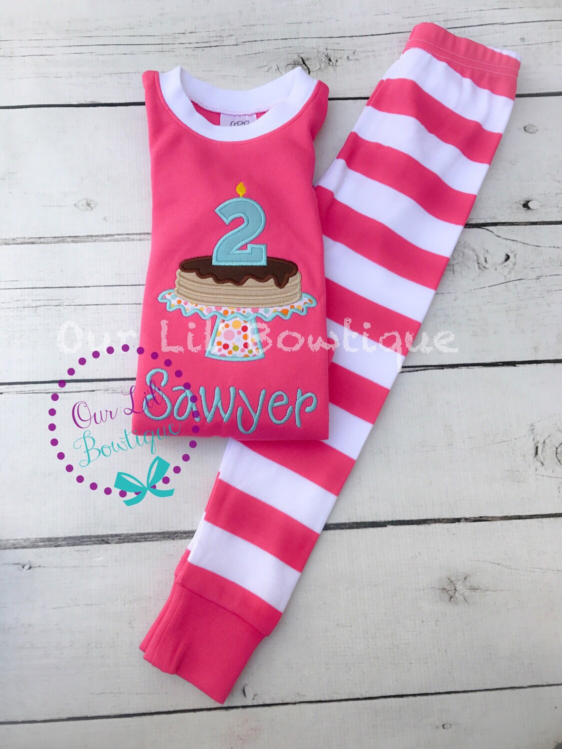 Personalized Pancake Birthday Shirt - Christmas Pajama Set - Pancake Pajamas