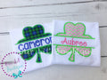 Personalized St. Patrick's Day Shamrock Shirt: Embroidered Cotton