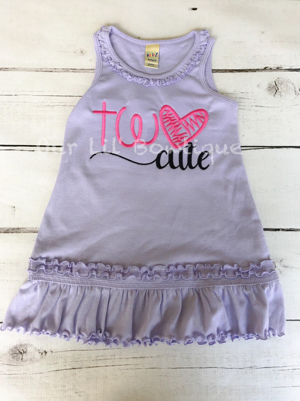 Two Cute Birthday Outfit - TWO - Pink and Black - Second Birthday Outfit - Two Cute second birthday outfit - Two Cute Birthday Dress