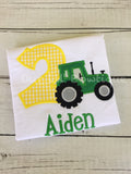 Tractor Birthday Shirt: Personalized Farm Party Tee