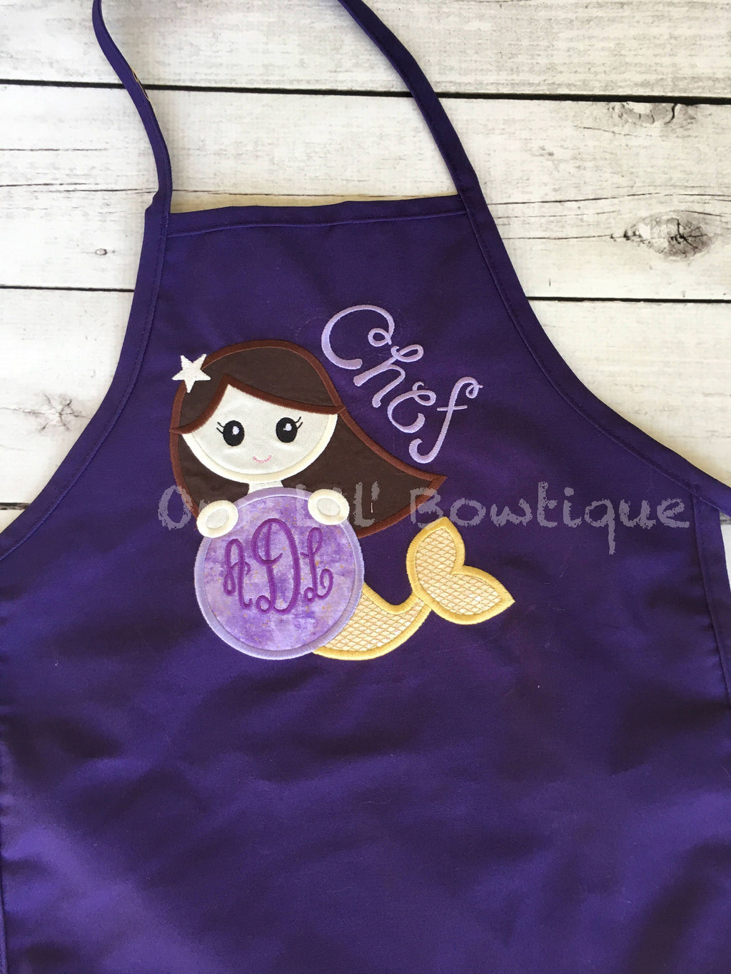 Mermaid Personalized Kids Apron: Little Chef Gift