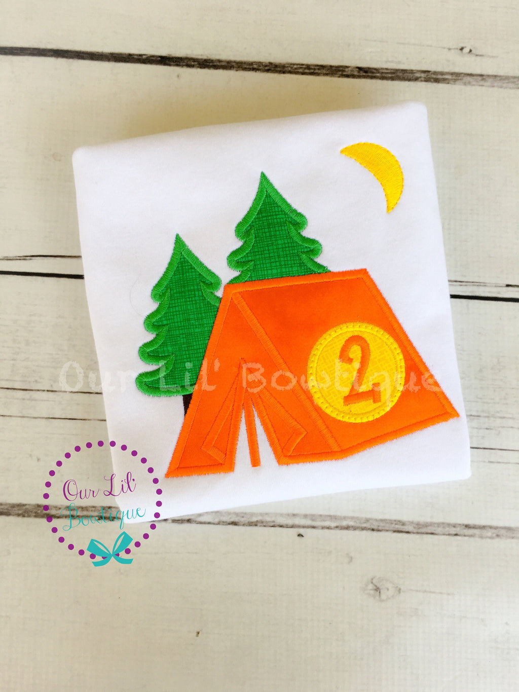 Campfire Birthday Shirt: Personalized Camping Party Tee