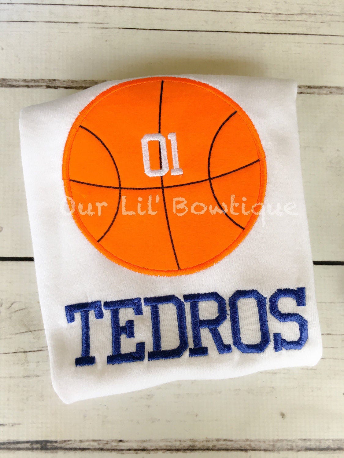 Personalized Basketball Raglan Shirt - Toddler & Baby Birthday