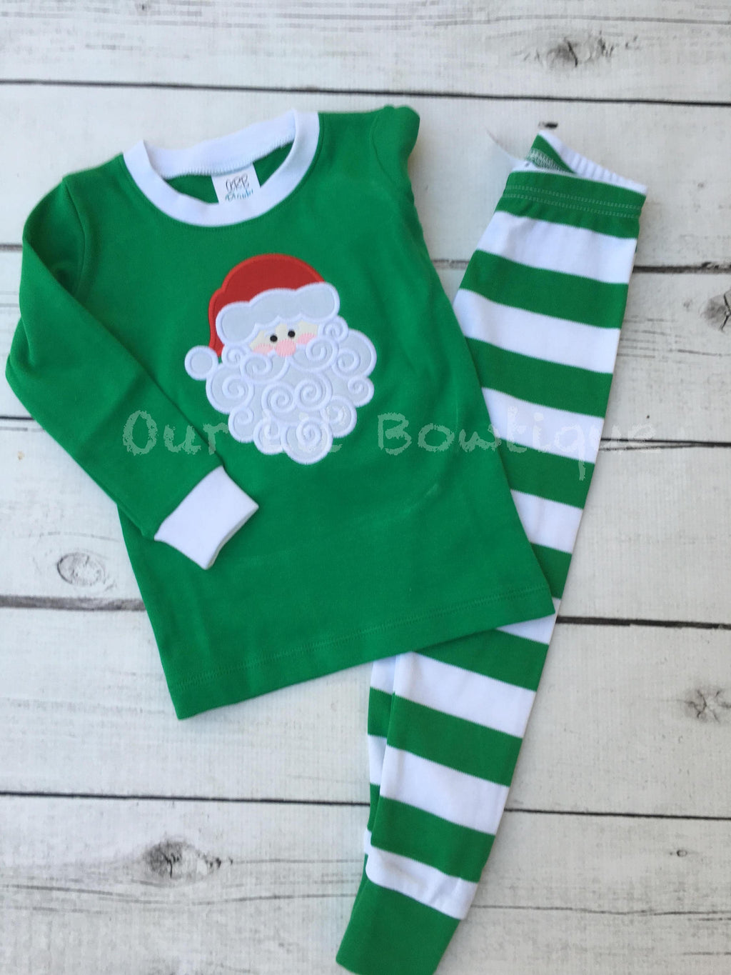 PRE-ORDER Santa Pajamas - Christmas Pajamas - Santa PJS- Girls Christmas Pajamas - Boys Christmas Pajamas - Santa Christmas PJs -Matching