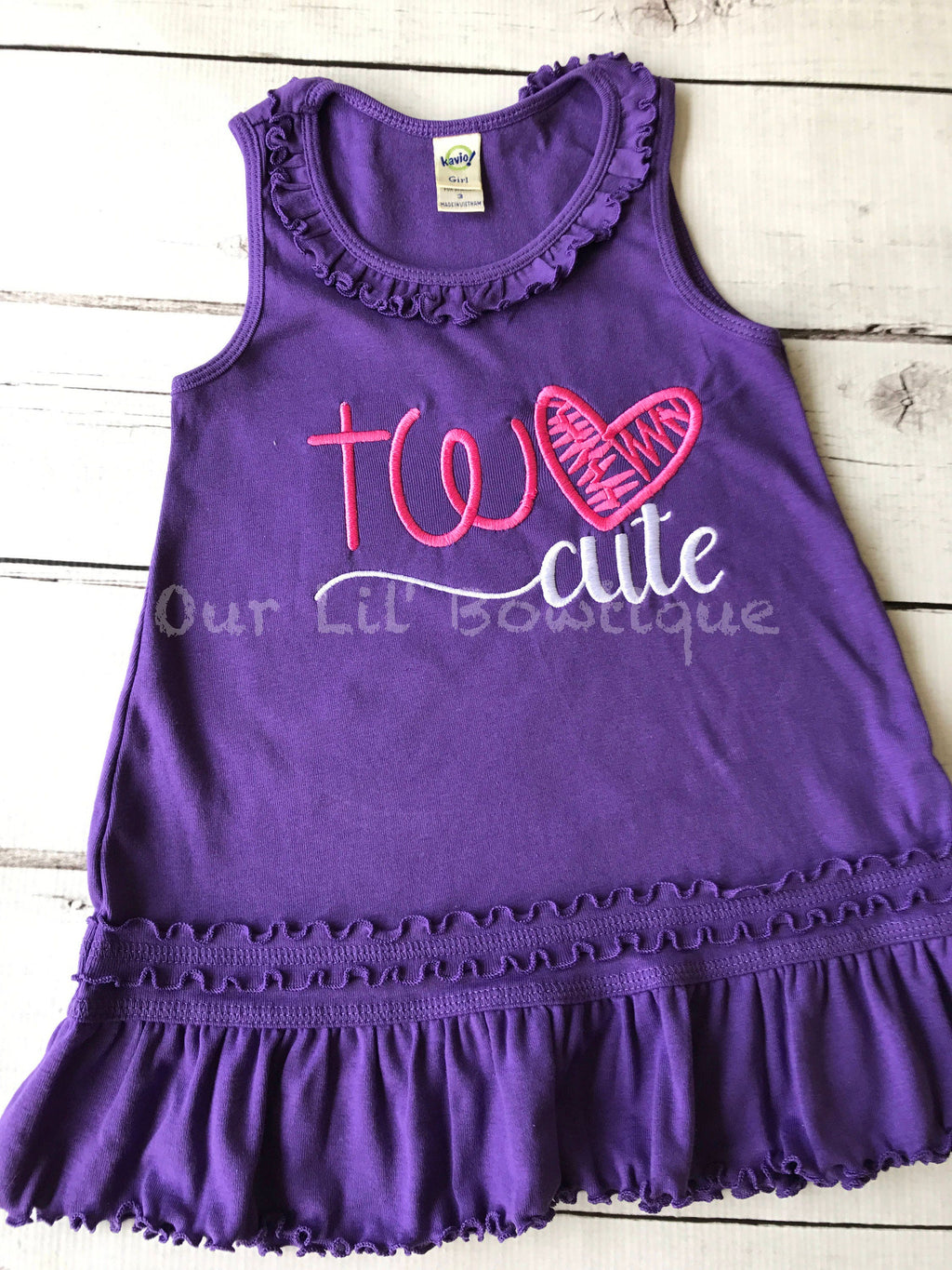 Two Cute Birthday Outfit - TWO - Pink and Black - Second Birthday Outfit - Two Cute second birthday outfit - Two Cute Birthday Dress