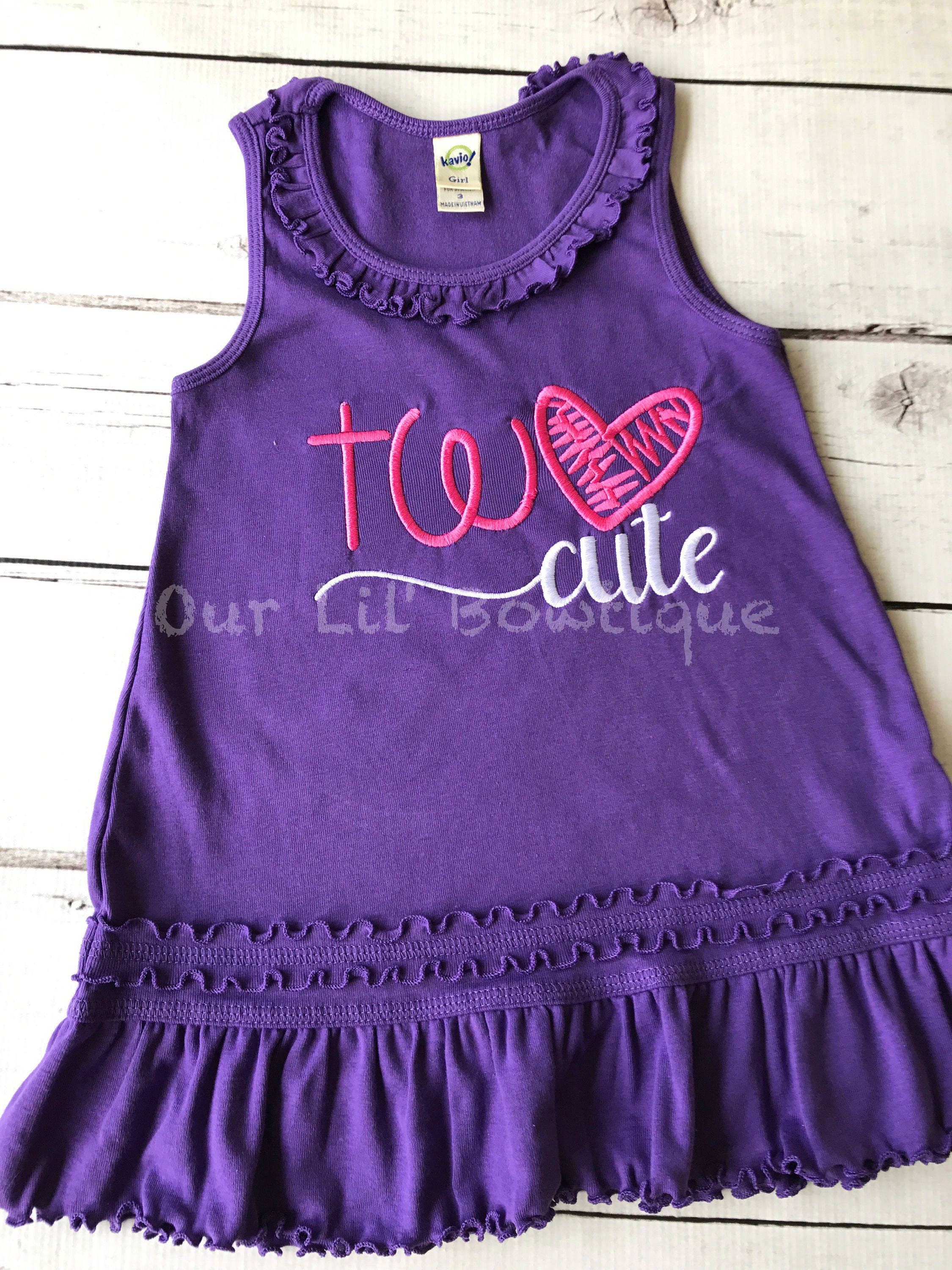 Two Cute Birthday Outfit - TWO - Pink and Black - Second Birthday Outfit - Two Cute second birthday outfit - Two Cute Birthday Dress