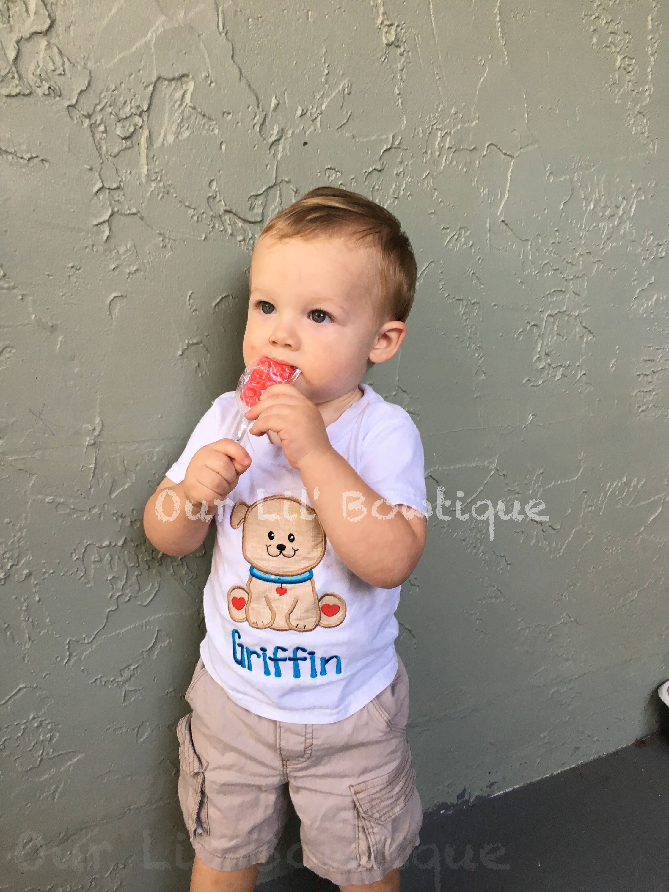 Personalized Valentine Elephant Applique Shirt