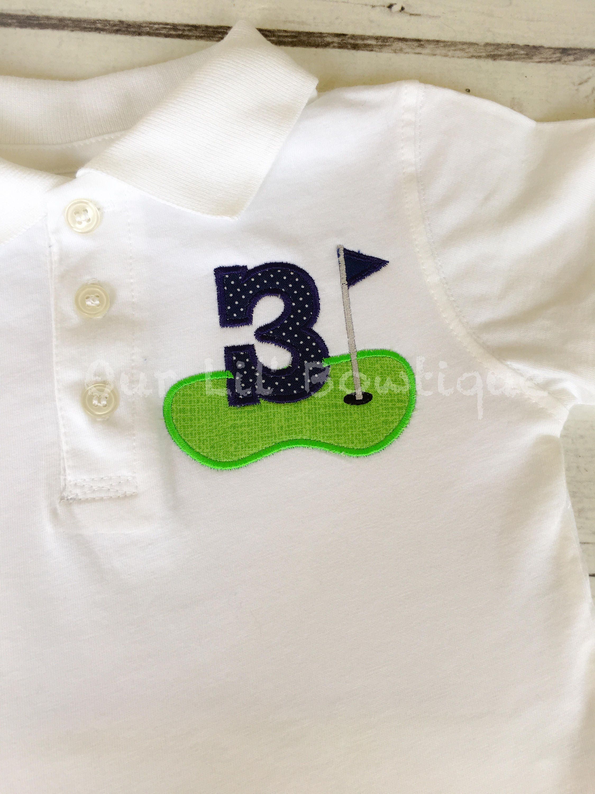 Golf Polo Birthday Shirt - Boys Birthday Shirt - Hole In One Birthday - Personalized Birthday Shirt - Golfing Birthday Shirt - Golf Shirt