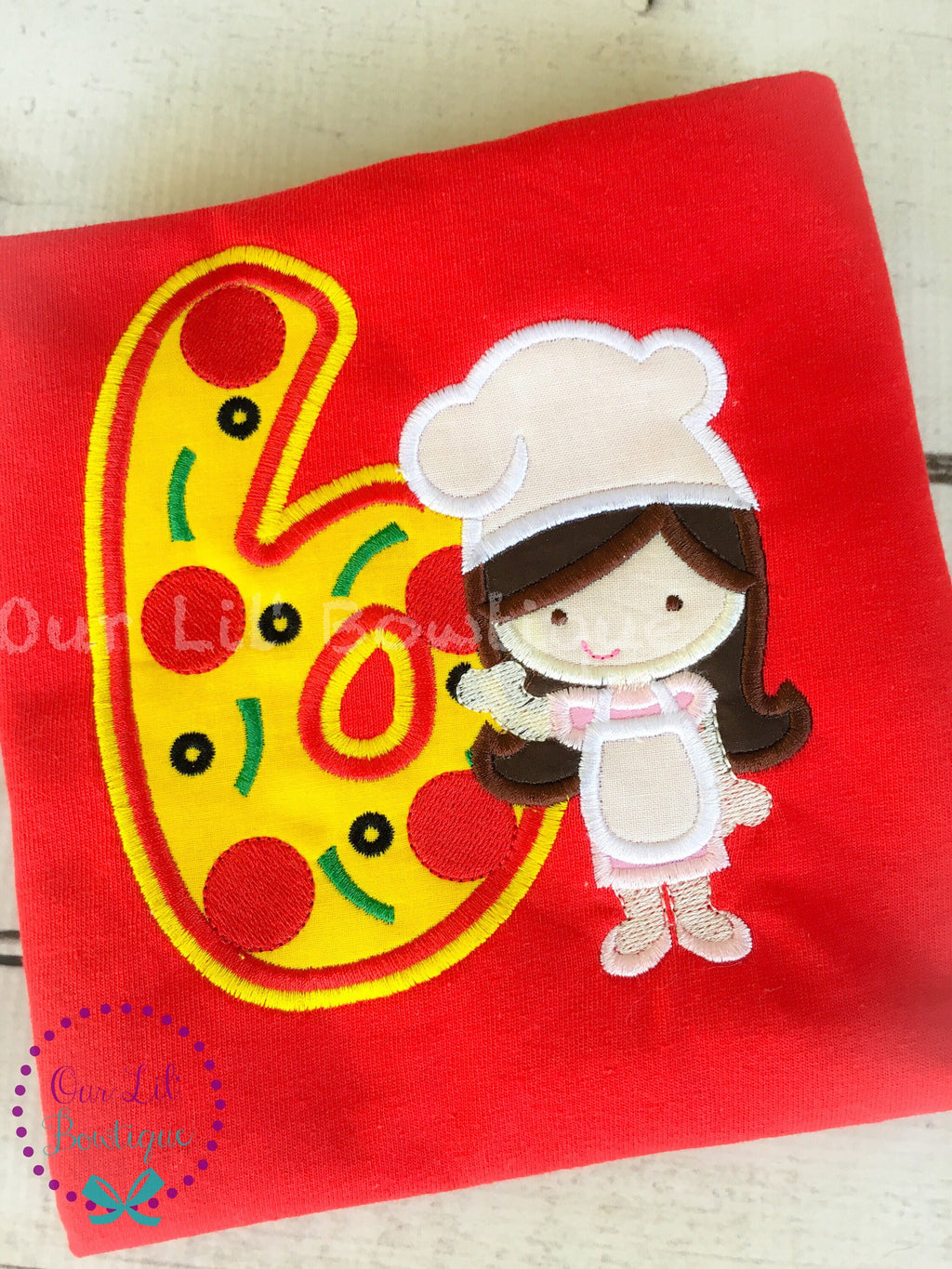 Pizza Birthday Applique Shirt: Personalized Pizza Party Outfit