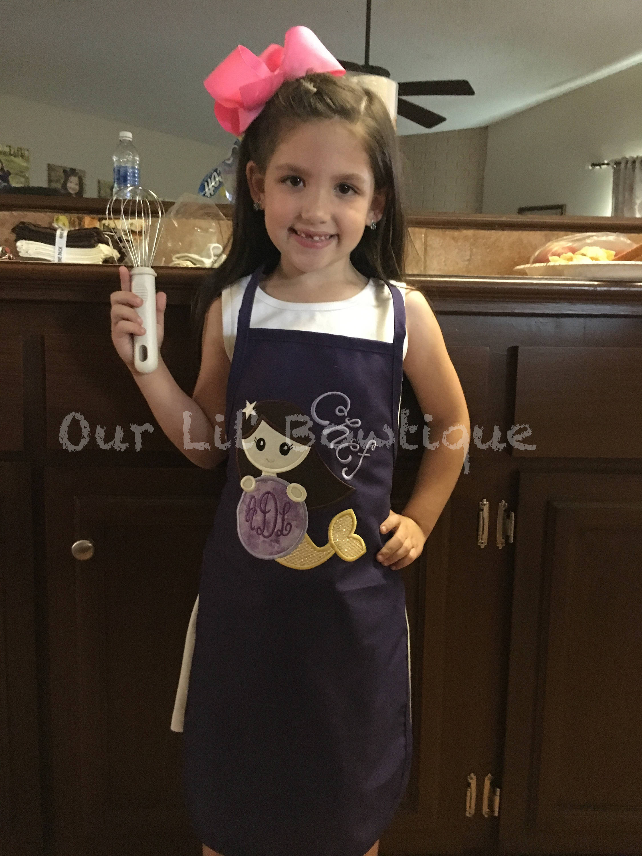 Mermaid Personalized Kids Apron: Little Chef Gift