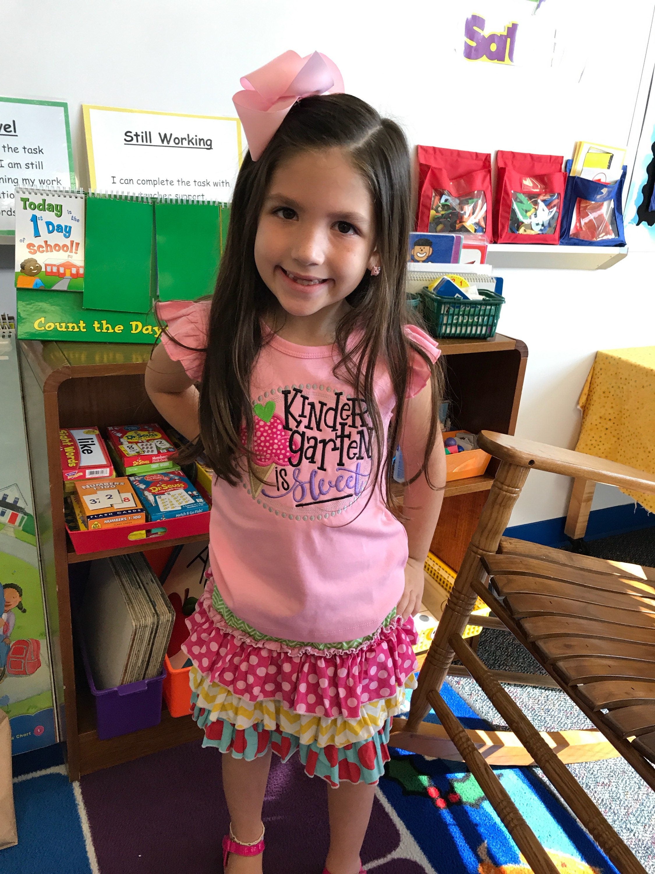 Kindergarten Is Sweet - School Shirt - Preschool Shirt - VPK Shirt - Kindergarten Shirt - Girl Back to School - Custom School Shirt