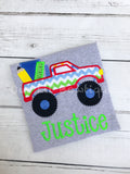 Embroidered School Truck Shirt: Back to School Outfit