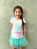 Personalized Spa Birthday Applique Shirt