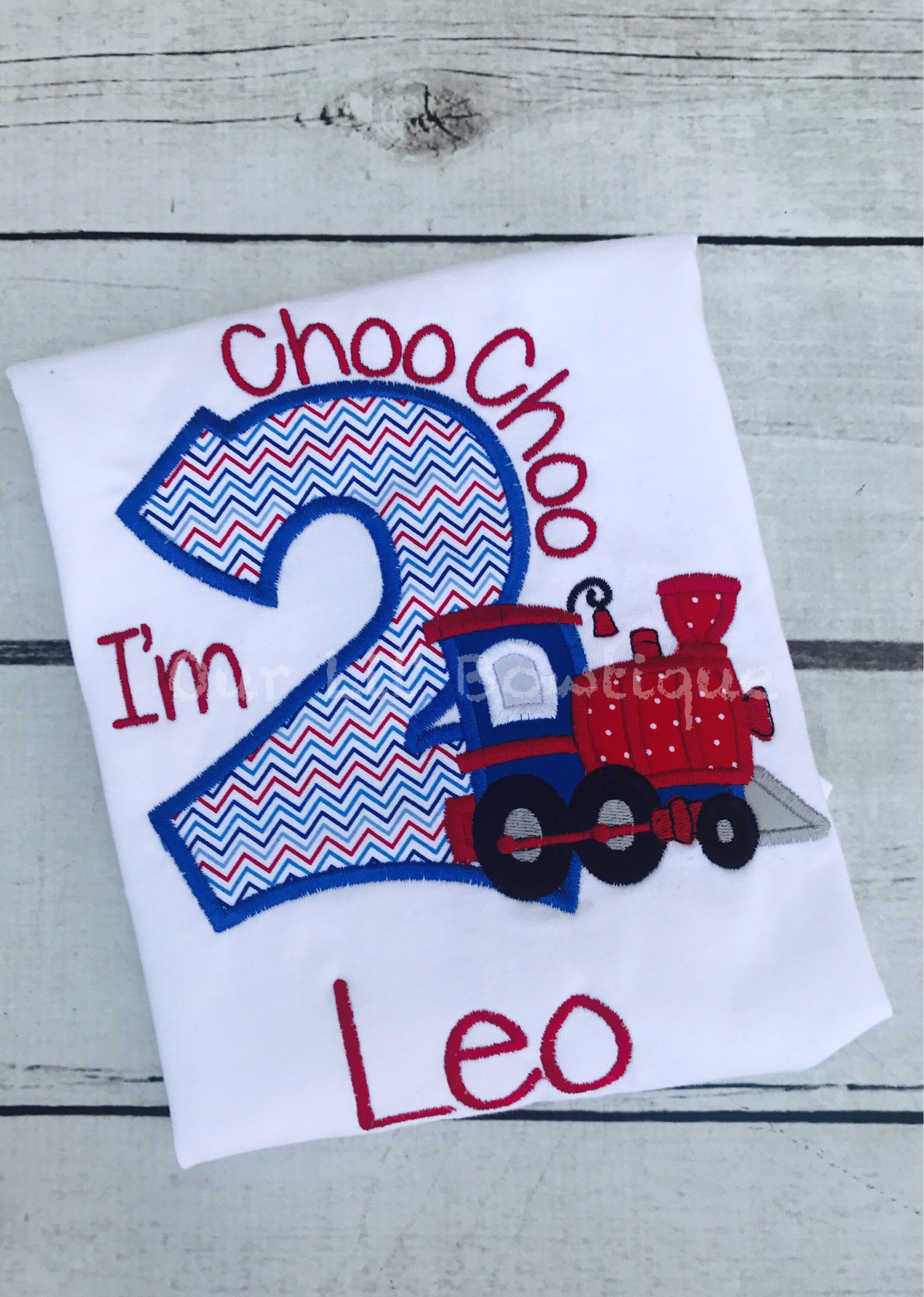 Choo Choo I'm 2 - Train Shirt - Train - Birthday - Boy Train Shirt - Personalized Train Shirt - Birthday Train - Boy Train Shirt