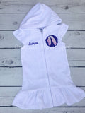 Personalized Terry Cloth Ballet Cover Up: Dance Costume, Bathing Suit
