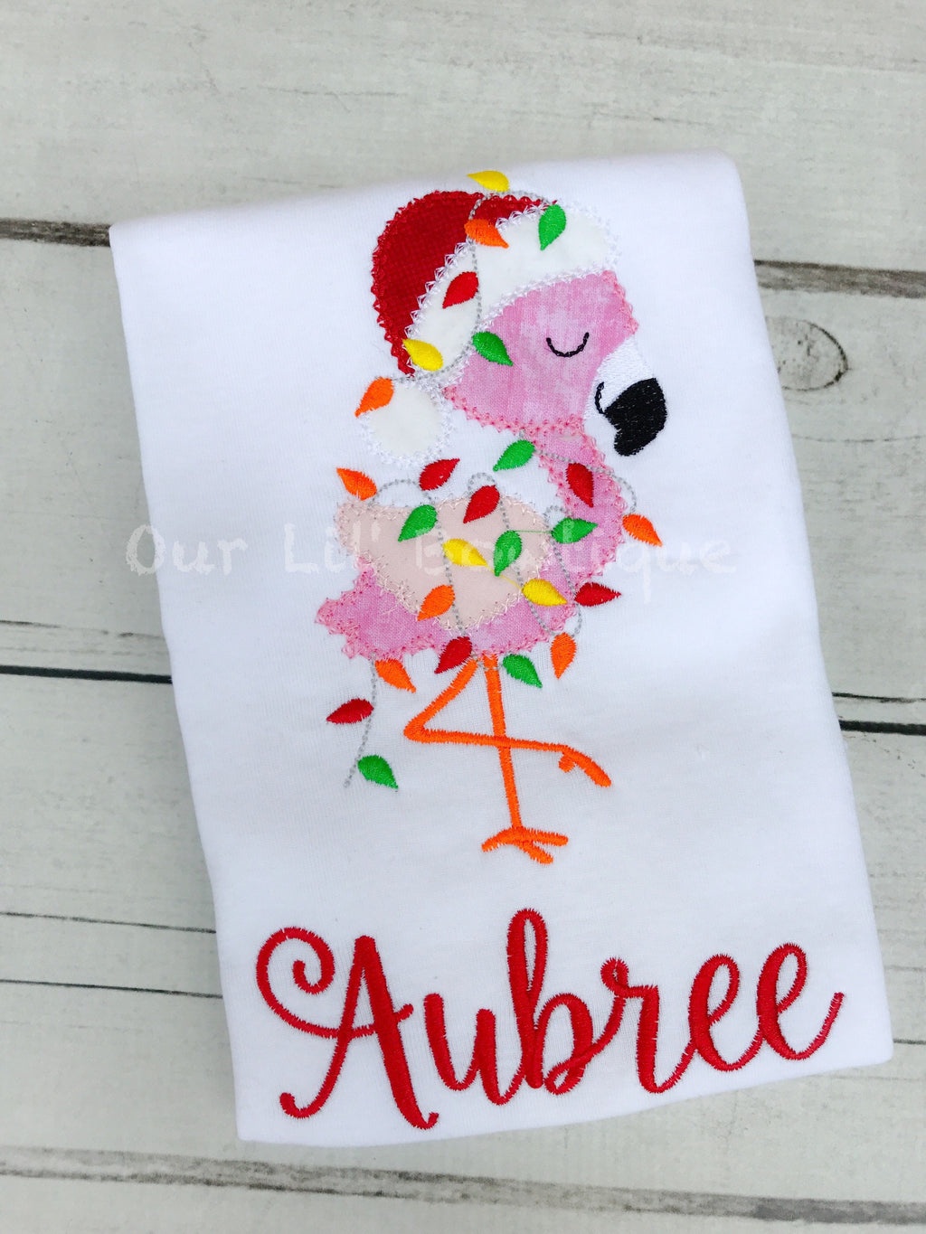 Flamingo Christmas Birthday Shirt - Flamingo Shirt - Personalized Christmas Shirt - Personalized Flamingo - Christmas Birthday