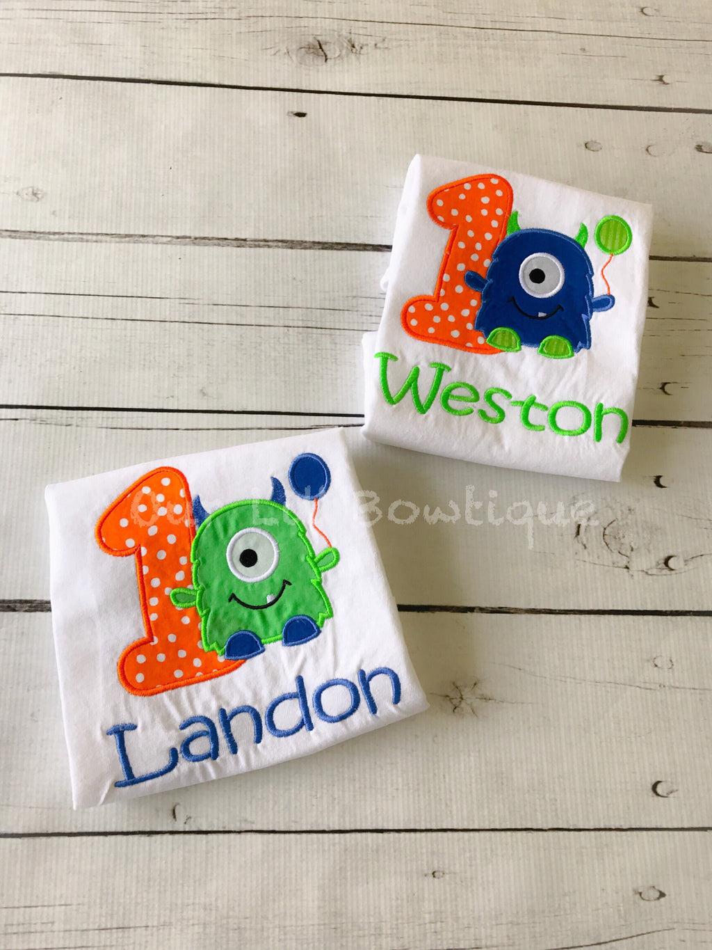 Personalized Monster 1st Birthday Shirt