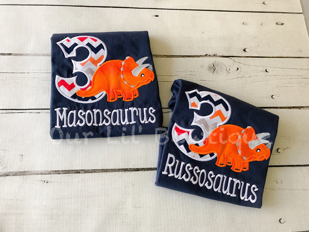 Personalized Dinosaur Birthday Shirt: Stegosaurus Party, Custom Age