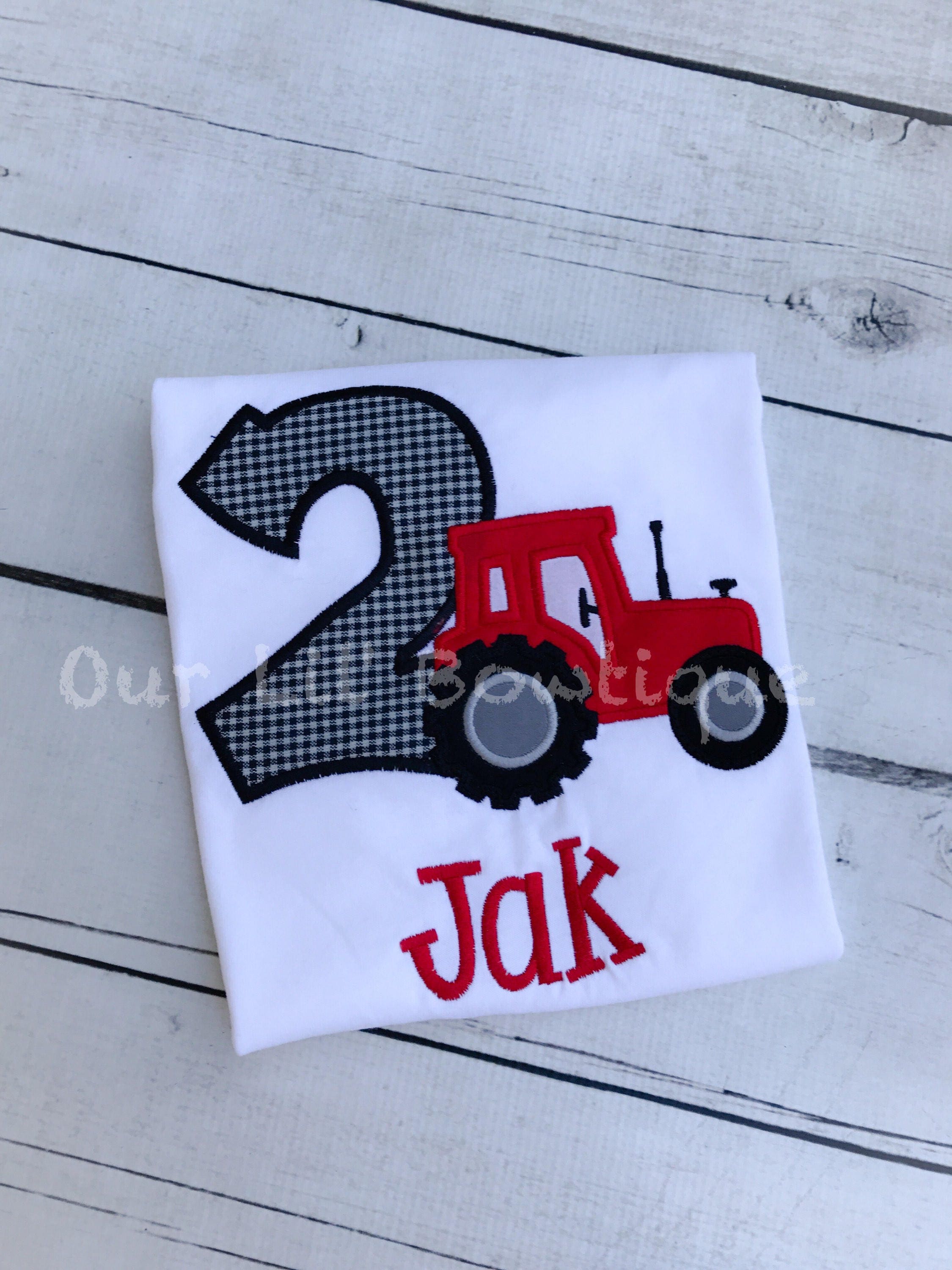 Tractor Birthday Shirt: Personalized Farm Party Tee