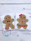 Gingerbread Christmas Applique Shirt - Personalized Holiday Outfit