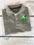 Shamrock Truck Monogram Polo - St. Patrick's Day Boys Shirt