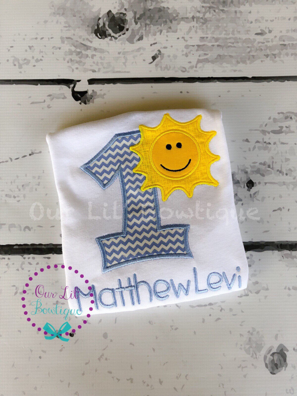 Sunshine 1st Birthday Shirt - Personalized First Birthday Outfit - One in the Sun