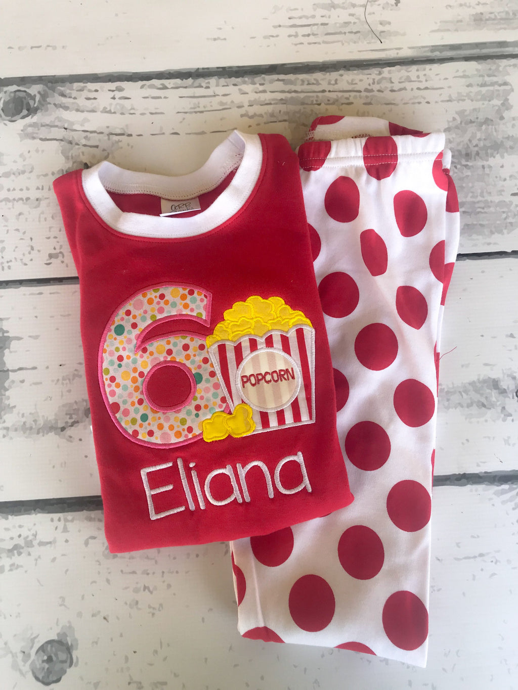 Personalized Popcorn Birthday Shirt: Movie Party Outfit