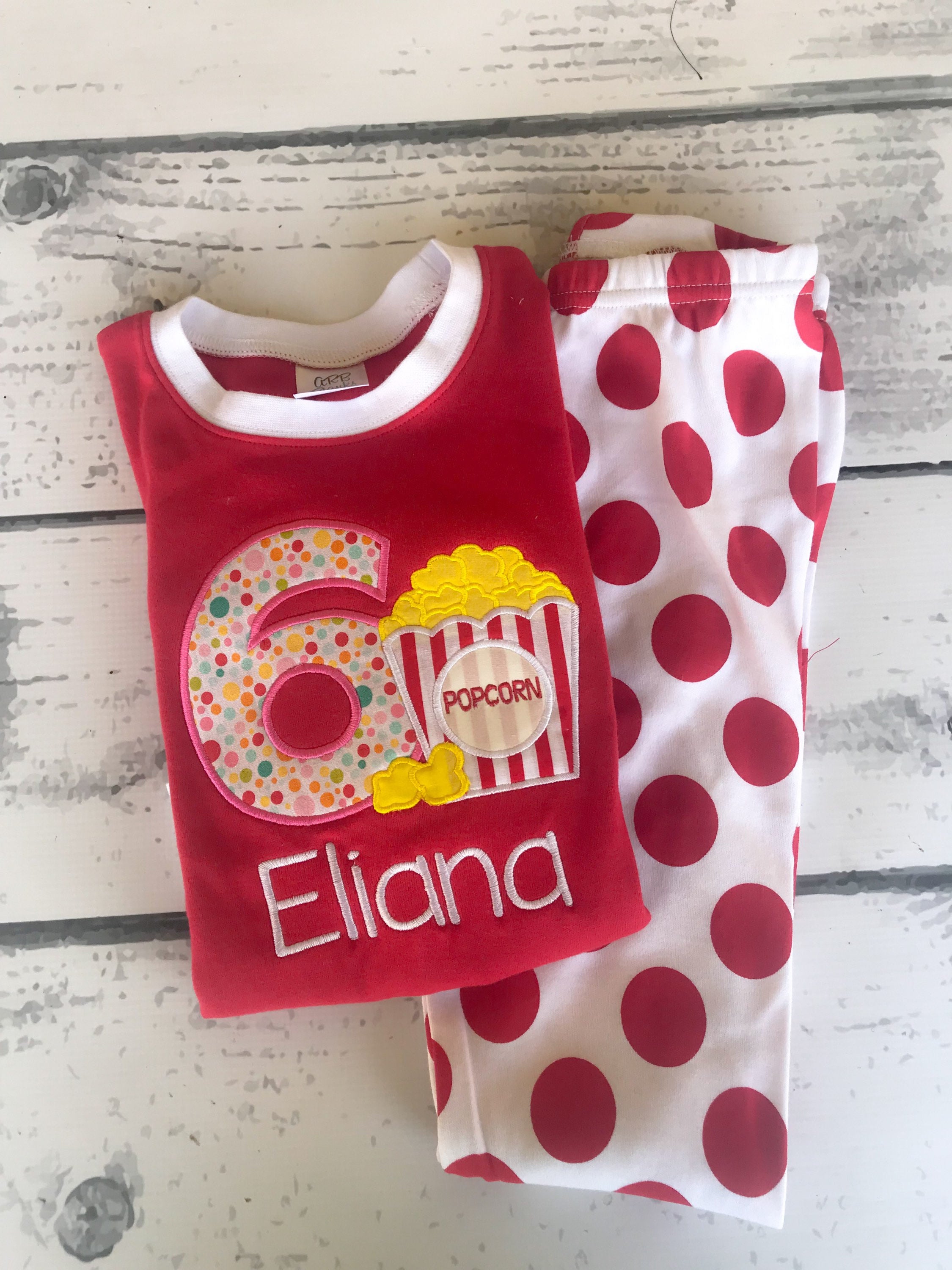 Personalized Popcorn Birthday Shirt: Movie Party Outfit