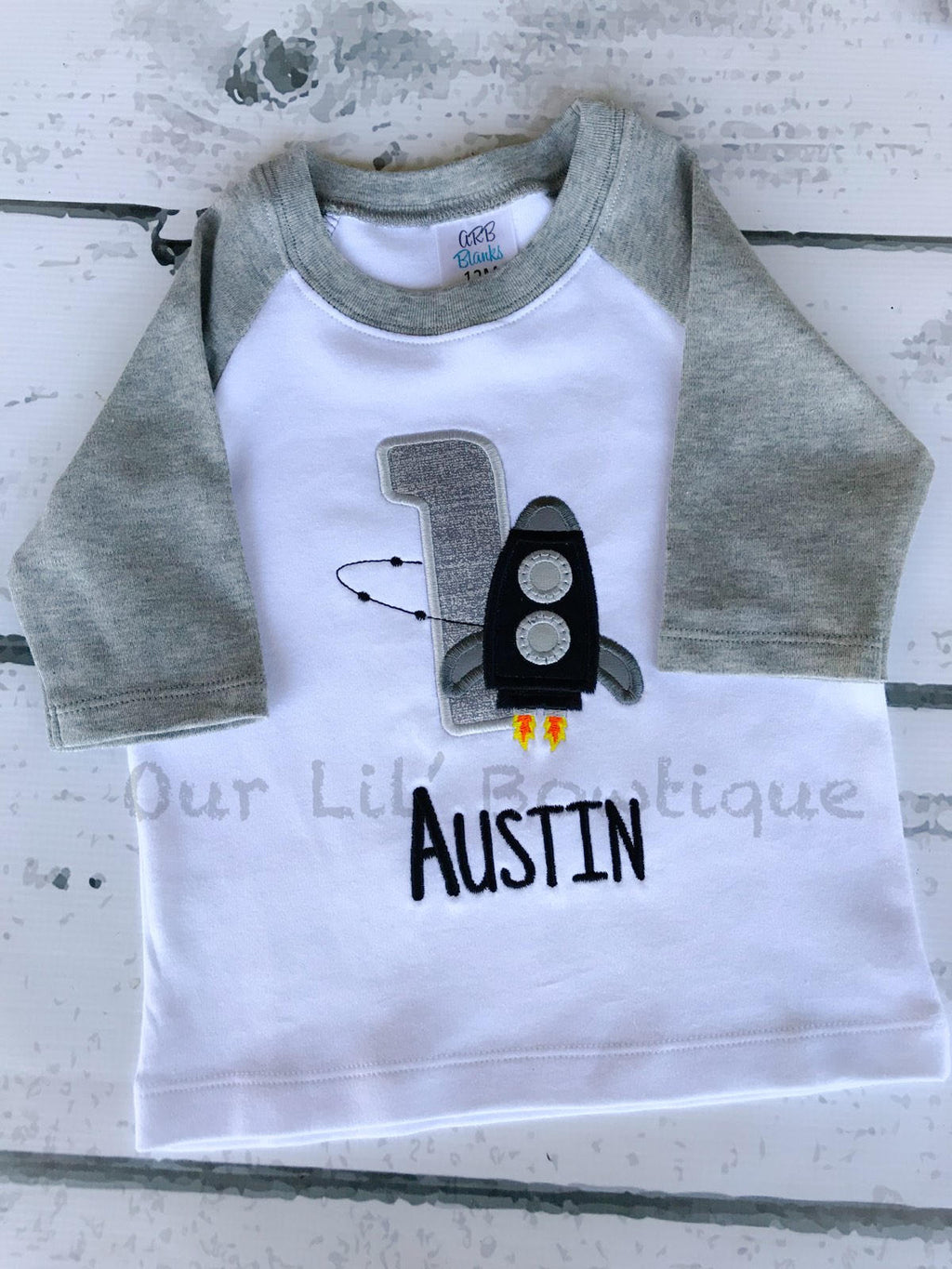 Rocket Ship Birthday Shirt: Personalized Astronaut Party Tee
