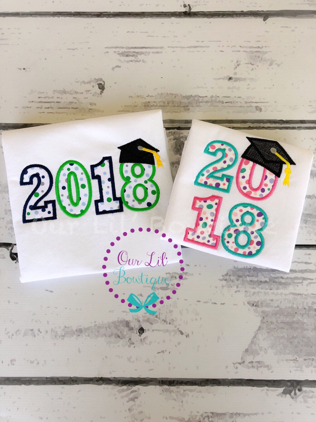 Personalized Graduation Shirt: Embroidered Bodysuit or Tee - 2026 Grad