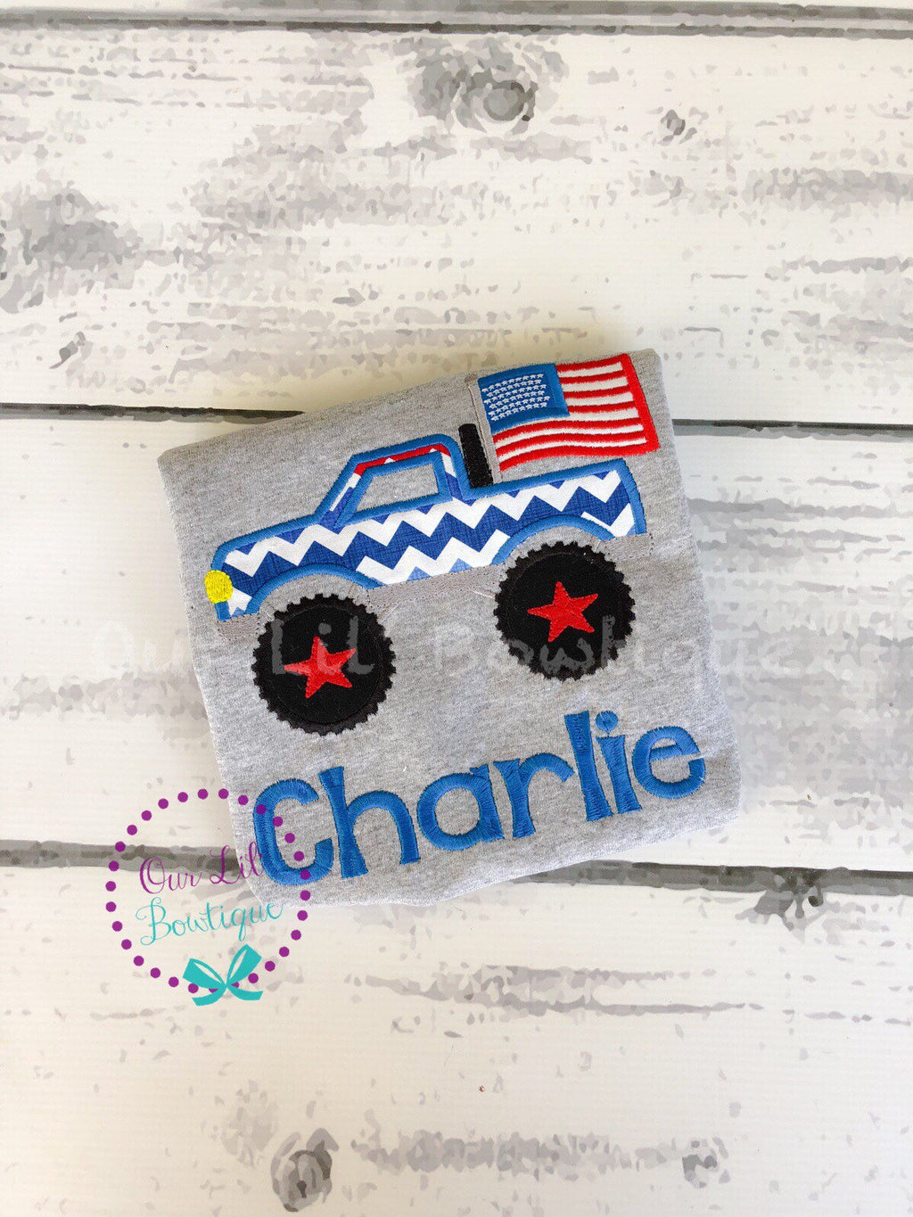 4th of July Boy Truck Shirt - 4th Of July T-Shirt - Fireworks - Boys 4th of July Shirt - Baby 4th of July Shirt - Personalized - Truck Shirt