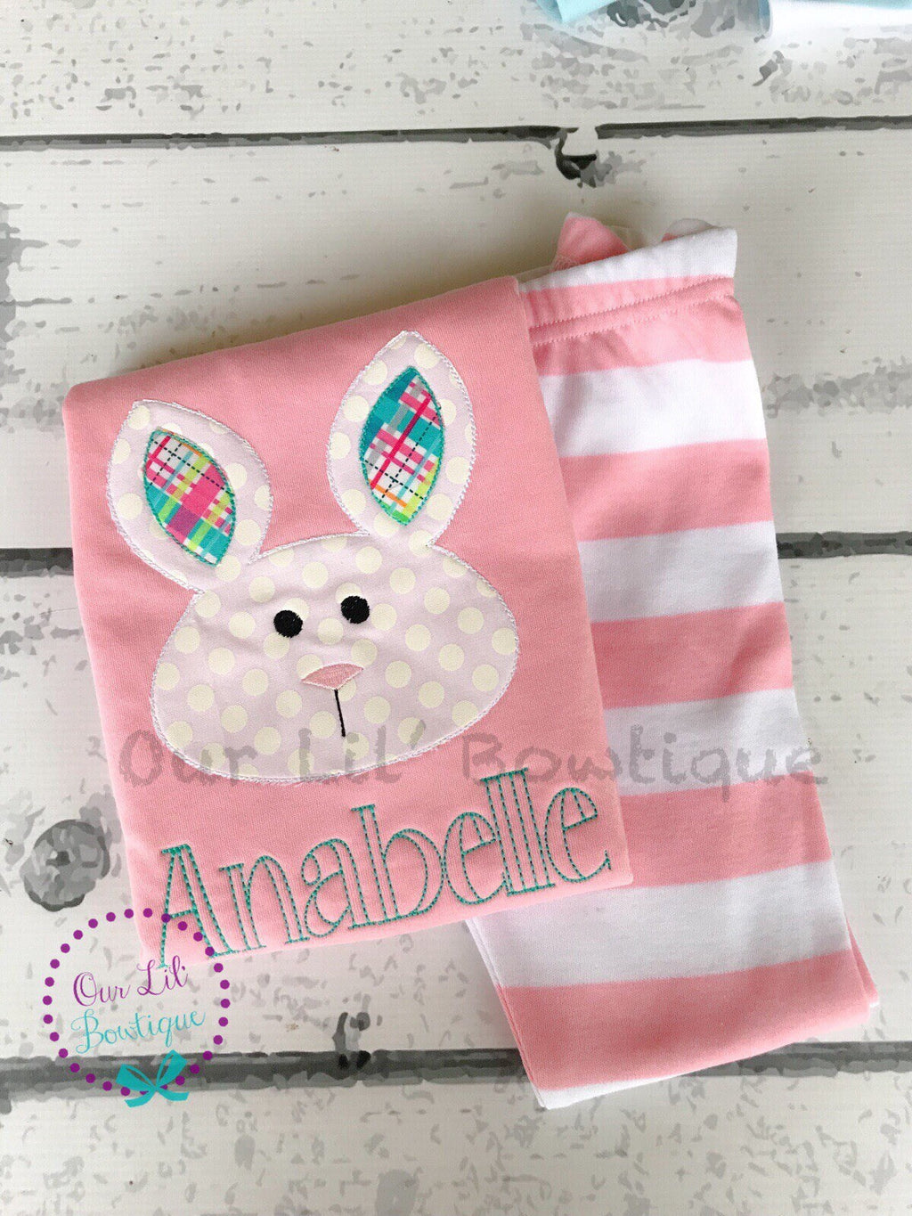 Personalized Easter Bunny Pajamas: Cotton Blend PJs