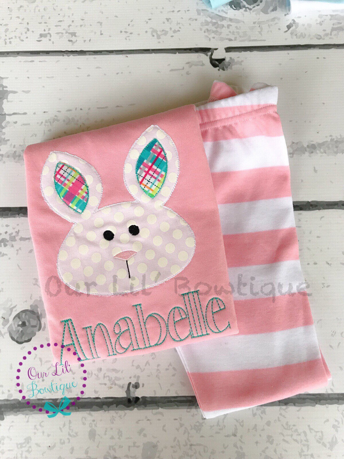 Personalized Easter Bunny Pajamas: Cotton Blend PJs