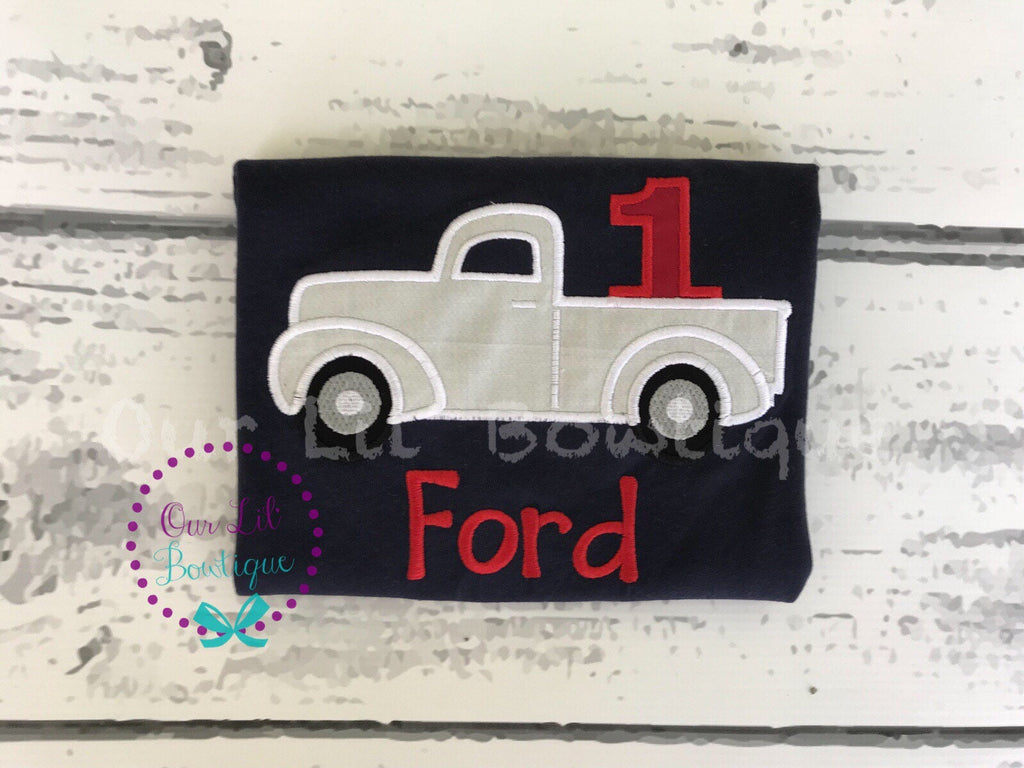 Truck Birthday Shirt: Boys First Birthday Party Outfit