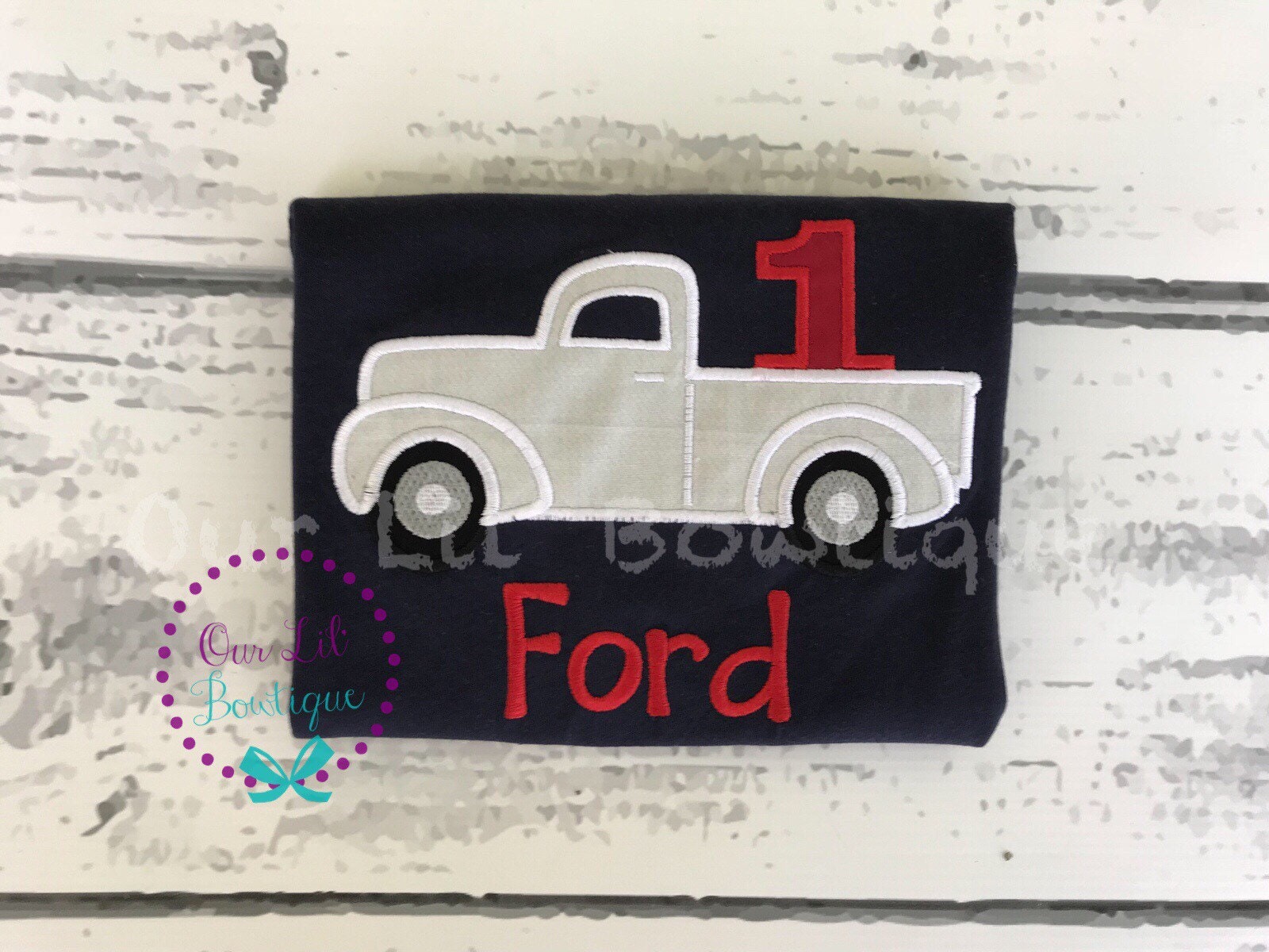 Truck Birthday Shirt: Boys First Birthday Party Outfit